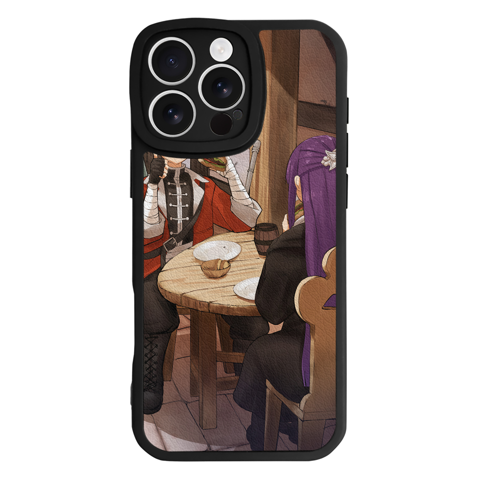 （画像用） 葬送のフリーレン Frieren 【iPhone 16シリーズ対応】シリコンスマホケース（レザー調） 材質：シリコン